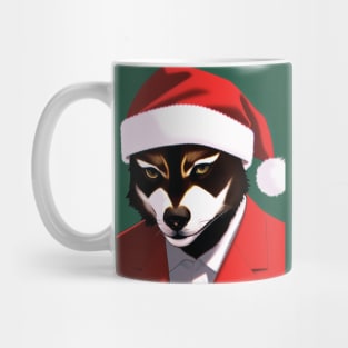 Raccoon Santa Mug